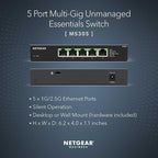 NETGEAR 5-Port Multi-Gigabit Ethernet Unmanaged Essentials Network Switch - - Image 2