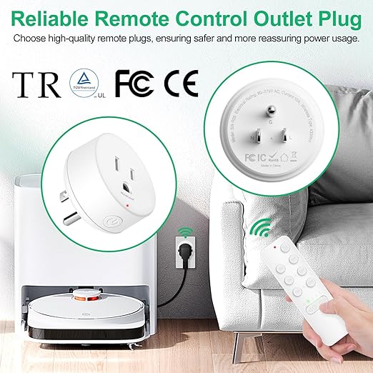 NineLeaf Remote Control Outlets, Wireless Remote Control Outlet, Remote Control - Image 2