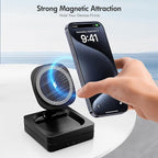 Magnetic Wireless Charger for iPhone: 3 in 1 for Travel 15W Fast Charging Pad - Image 3