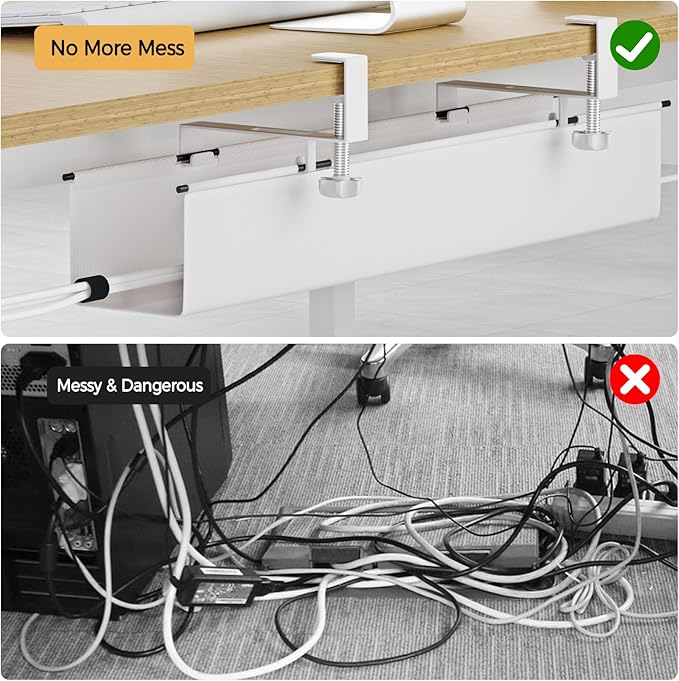 Under Desk Cable Management Tray 27.2" - Image 5