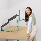 WALI Single Monitor Arm, Gas Spring Monitor Mount - Image 3