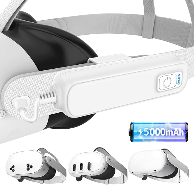 Battery Pack for Meta/Oculus Quest 3S/3/2, 5000mAh Battery VR Charger, Extend - Image 9