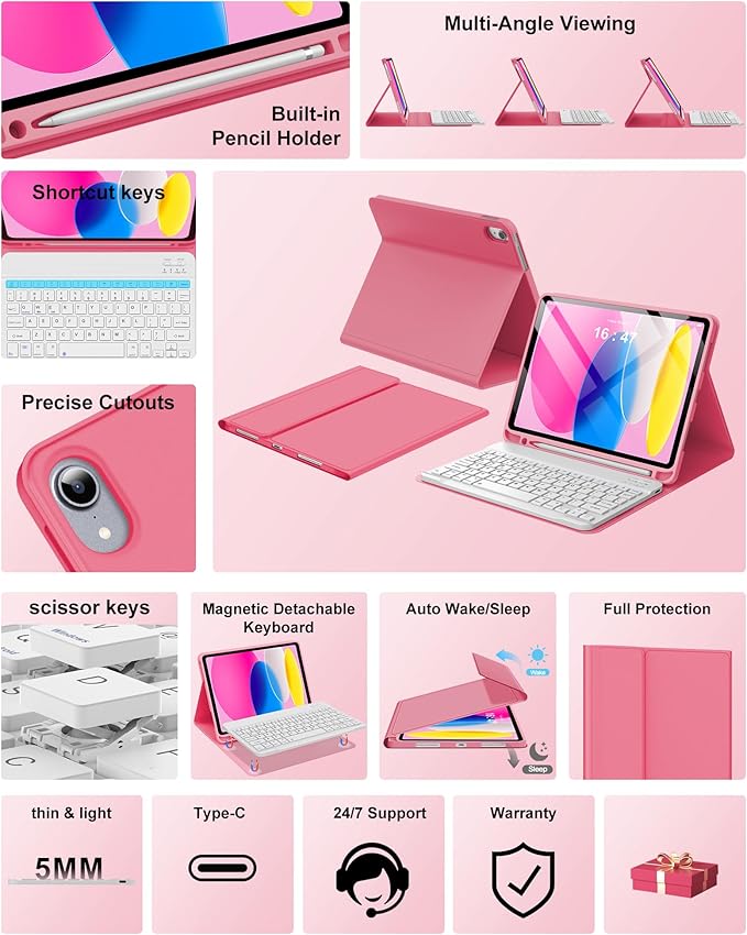 Keyboard Case for iPad 10th Generation 2022 10.9-inch - Image 3