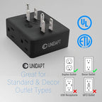 Multi Plug Outlet Splitter, Unidapt Multiple Outlets Extender Adapter - Image 4