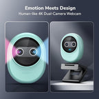 EMEET Piko 4K Webcam for Streaming, World’s 1st Dual-Camera AI-Powered 4K - Image 6