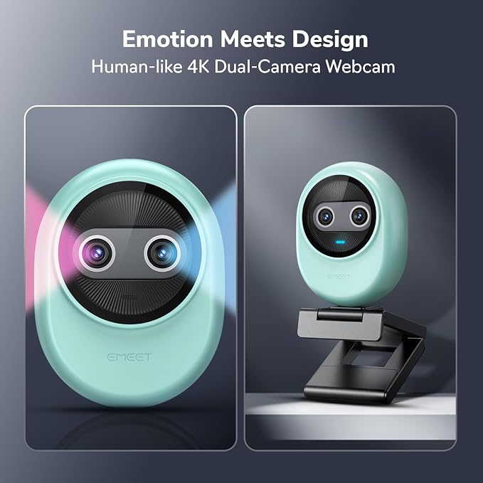 EMEET Piko 4K Webcam for Streaming, World’s 1st Dual-Camera AI-Powered 4K - Image 6