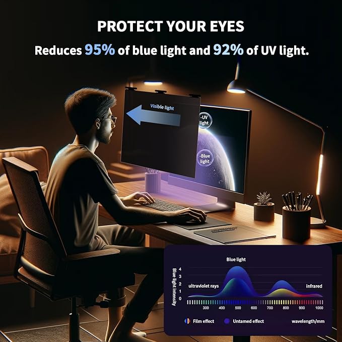 Magnetic Computer Privacy Screen Filter 24 Inch - Image 6