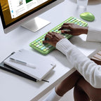 KNOWSQT Wireless Keyboard and Mouse Combo, Pale Green Full-Sized 2.4G Silent - Image 4