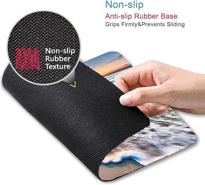 Beach Sunset Mouse Pad, Cute Mouse pad, Custom Small Mouse Pads - Image 3