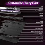 Keychron Q3 HE Wireless Custom Mechanical Keyboard, 2.4 GHz/Bluetooth/Wired QMK - Image 3