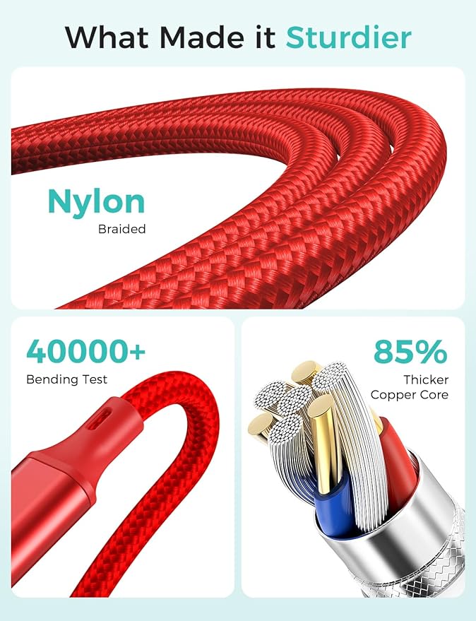 2Pack Travel Essentials Multi Charging Cable - Image 4
