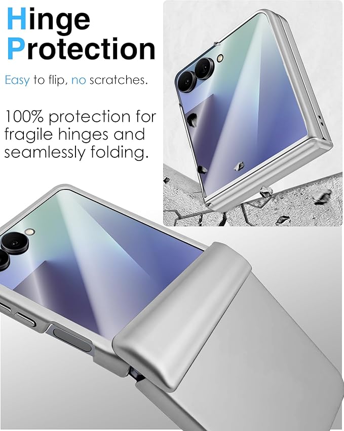 STORMTAL for Samsung Galaxy Z Flip 7 Case, Hinge Protection, Built-in Screen - Image 3
