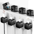 SaiTech IT Pack of 8 Magnetic Cable Clips, Cord Organizer Holder, by SaiTechIT
