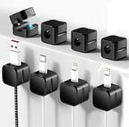 SaiTech IT Pack of 8 Magnetic Cable Clips, Cord Organizer Holder, by SaiTechIT