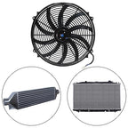 MuHize 16 Inch Universal Radiator Cooling Fan Kit - 12V 120W High Performance - Image 5