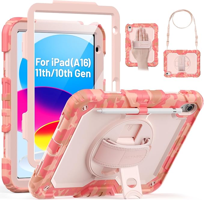 SEYMAC for iPad 11th/10th Generation 2025/2022, Heavy Duty Full-Body Shockproof by SEYMAC