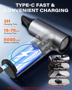 APPS2Car Electric Air Duster Upgraded 11-Speed Fast Charging Mini Compressed - Image 5