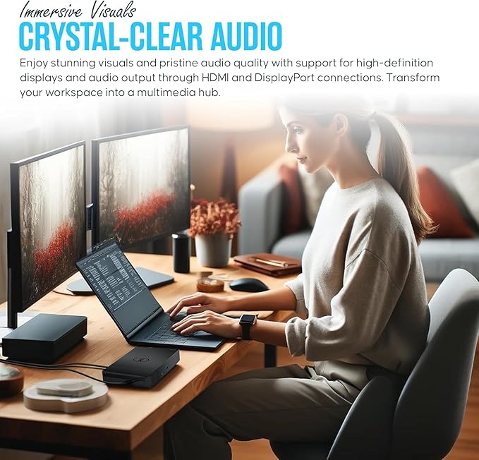WD19S Dell Docking Station USB-C Dual Monitor - Image 6