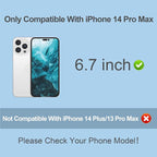 Compatible for iPhone 14 Pro Max Privacy Screen Protector Tempered Glass 6.7 - Image 2