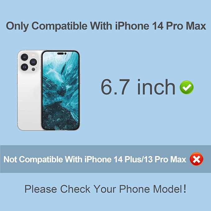Compatible for iPhone 14 Pro Max Privacy Screen Protector Tempered Glass 6.7 - Image 2