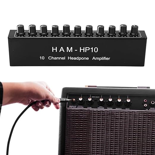 10 Channel Headphone Amplifier 1 In 10 Out Channel Stereo Distributor Headphone - Image 3