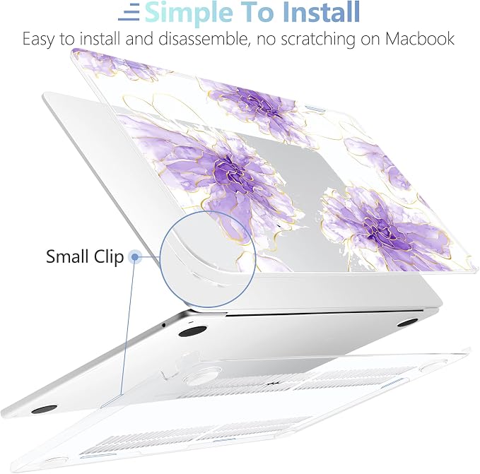MEEgoodo Case for MacBook Air M4/M3/M2 13.6 inch 2025 2024 2022, Fit Model - Image 4