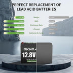 12V 15Ah Lithium Battery, Rechargeable LiFePO4 4000+ Cycles Rechargeable - Image 2