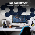 Mollywell Hexagon Acoustic Panels, High Density, Soundproofing, Decorative - Image 5