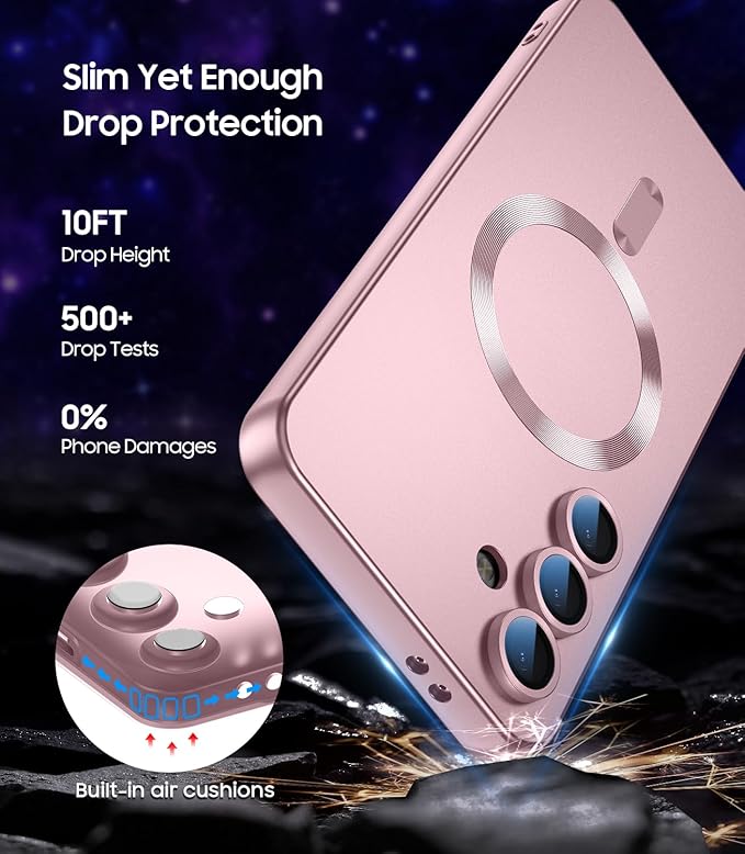 Magnetic for Samsung Galaxy S25 Case Slim Soft Silicone Bumper Shockproof - Image 5