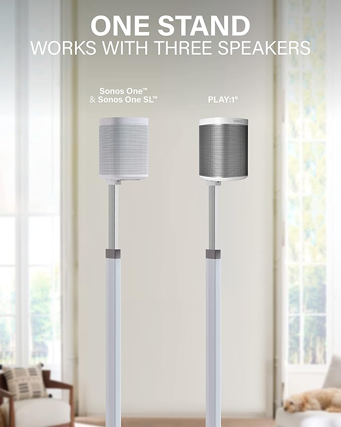 SANUS Adjustable Height Wireless Speaker Stands Designed - Image 3