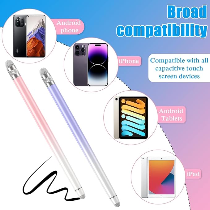 2PCS Stylus Pens for Touch Screens, Stylus Pen for iPhone/iPad/Tablet - Image 6