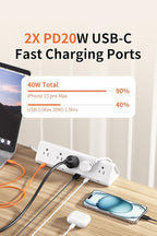 6.5 FT Desk Clamp Power Strip - Image 6
