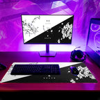 Black and White Japanese Cherry Blossom Gaming Mouse Pad Sakura Death Life - Image 6