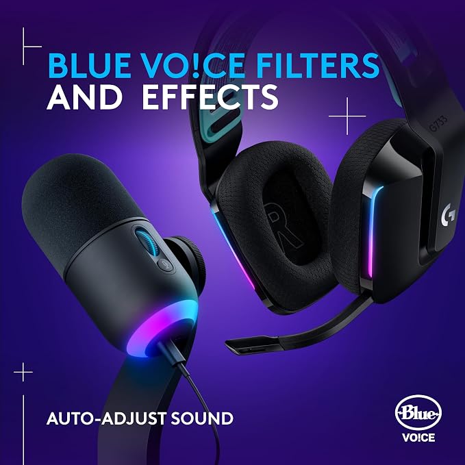 Logitech G733 Lightspeed Wireless Gaming Headset +Yeti GX Dynamic RGB Gaming - Image 6