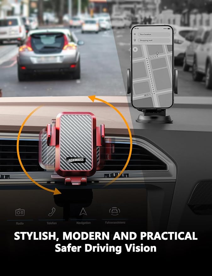 Wireless Car Charger, 15W Fast Charging Auto Clamping Car Charger Cell Phone - Image 6