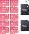JUANWE 10 Pack 64GB Micro SD Card 64 GB Memory Card MicroSDXC SD Card 64GB TF by JUANWE