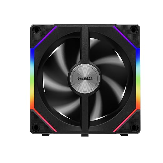 GAMDIAS 120mm ARGB PWM Case Fan, 2 Blades in 1 Fan Pack, Sync - Image 14