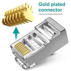100-Pack Cat 6 Pass Through Shielded RJ45 Connectors - Image 4