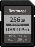 Nextorage 256GB SDXC UHS-II V90 SD Card Japanese Brand pSLC Max. Write Speed by Nextorage