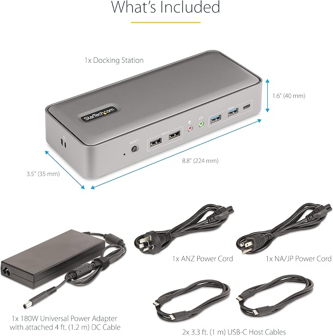StarTech.com Dual-Laptop USB-C KVM Docking Station, Dual Monitor 4K 60Hz - Image 8