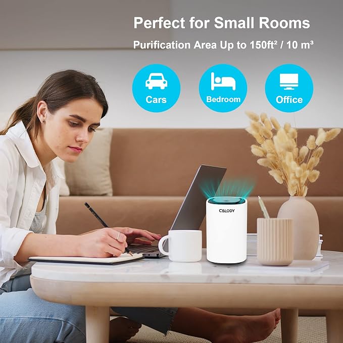 Calody Air Purifiers for Bedroom Home, Car air purifier Ionizer, 15 Million - Image 4