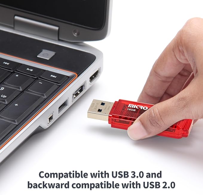 INLAND Micro Center Super Speed 5 Pack 16GB USB 3.0 Flash Drive Gum Size Memory - Image 4