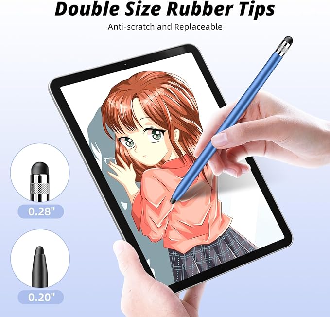 Rubber Tips for Stylus Pens Replacement nibs for Touch Screen Pen, No Scratches - Image 2