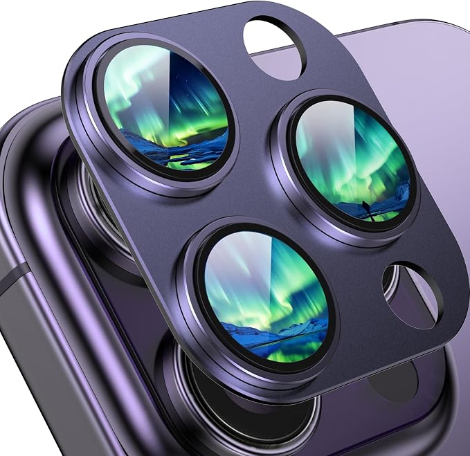 Compatible with iPhone 14 Pro Max Camera Lens Protector, Tempered Glass Full by HOME