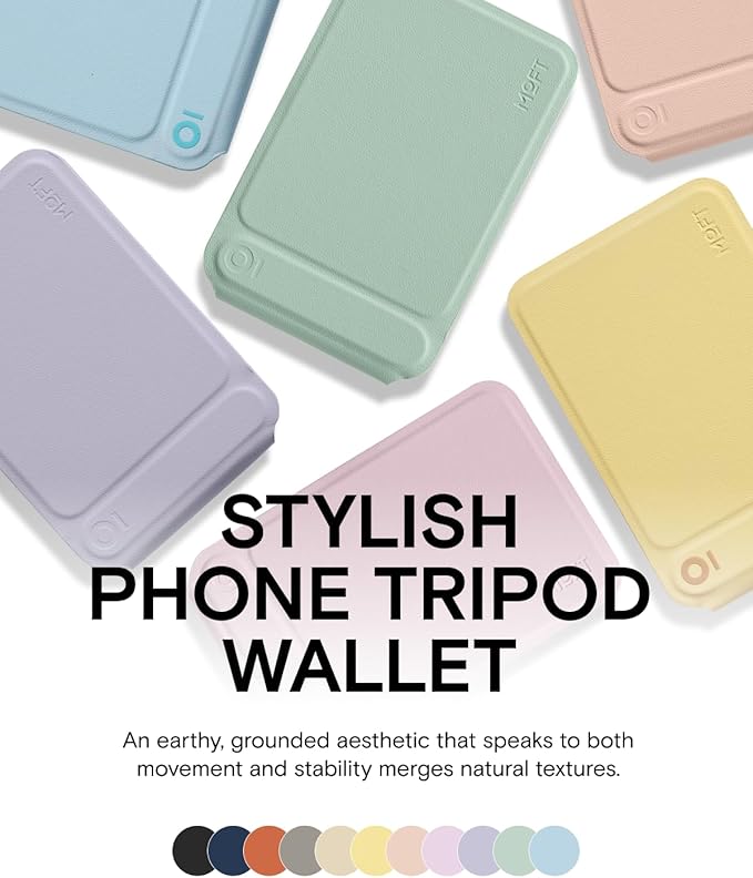 MOFT Phone Tripod Wallet for iPhone, Mulit-Angles, Lightweight Phone Stand - Image 7
