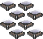 Xuhal 8 Pcs Solar Rotating Stand Turntable Battery Powered Double Use Solar by Xuhal