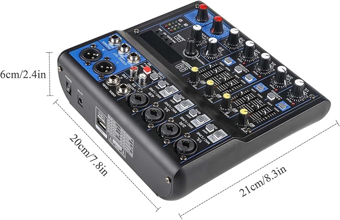 Dj Mixers 8 Channel Audio Mixer Sound Board - Image 8