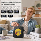 Gueray CD Player Portable Bluetooth Desktop CD Player - Image 2
