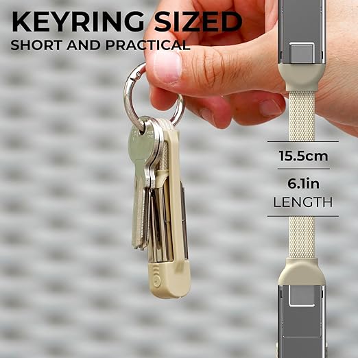 Rolling Square inCharge XS - 240W 4in1 Keyring Cable | Fast Charging & Data - Image 4