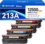 213A Toner Cartridge 4-Pack Set by KingKJInkToner